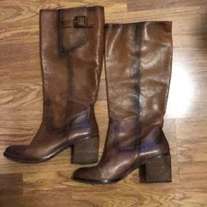 Lucky Brand Camel Leather boot